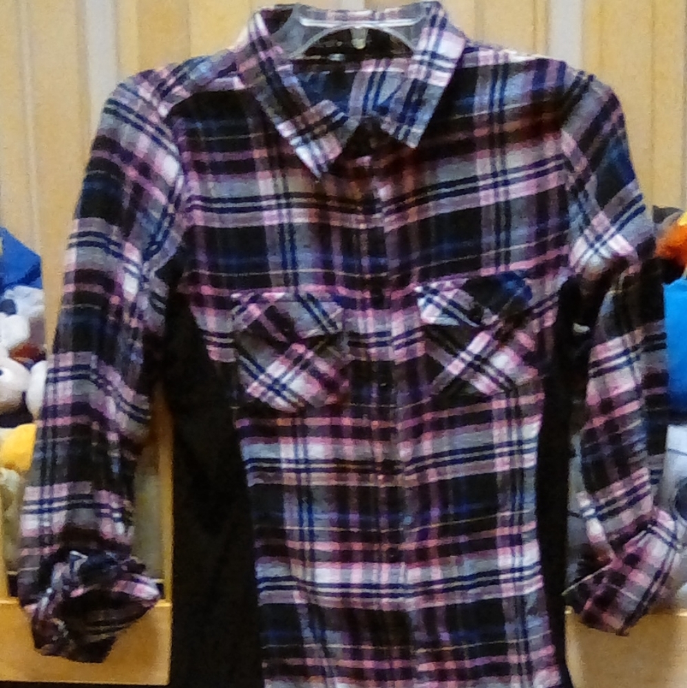 Plaid pink flannel